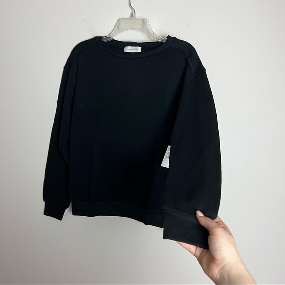 NWT Treasure & Bond Raw Edge Oversized Pullover Sweatshirt - Picture 5 of 10